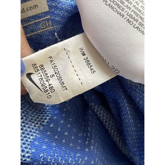 Nike Shirt Dri-Fit Knit‎ Tee Contrast Seamless Camo Blue Stretch 685659 Small - Picture 4 of 6